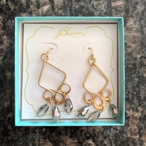 jBloom Paisley Antique Gold Earrings